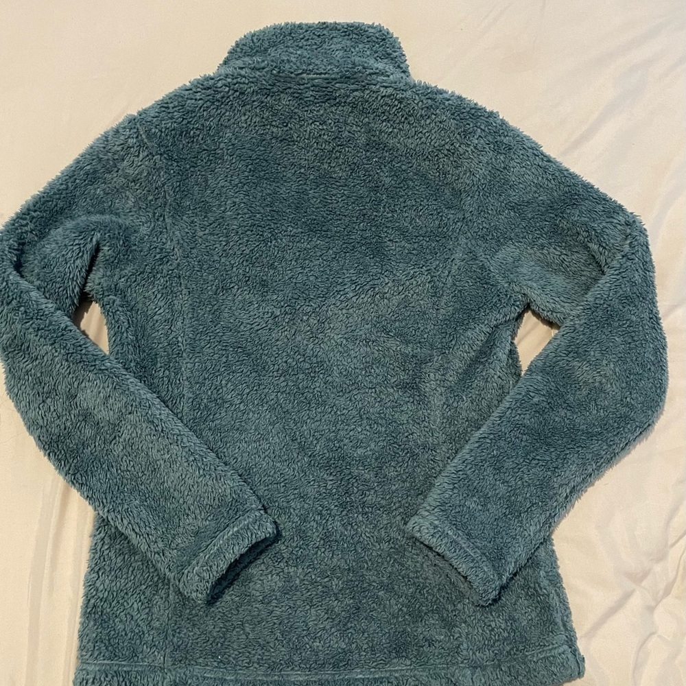 Patagonia Turquoise High Pile/Teddy Bear Fleece Jacket XS - Picture 3 of 5